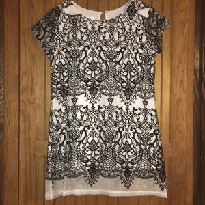 Girls Black & White Dress